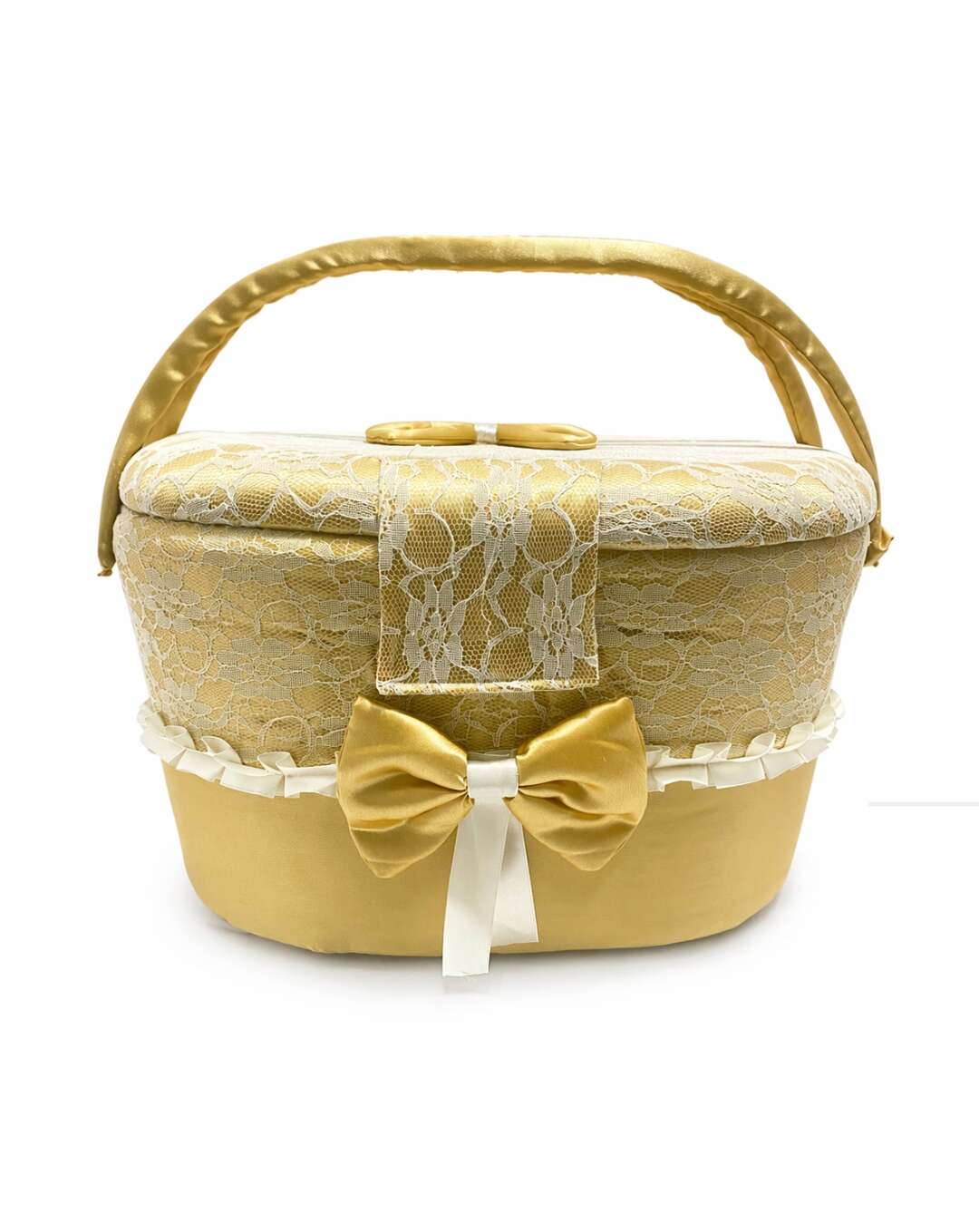 Luxury Gold Lace Baby Basket