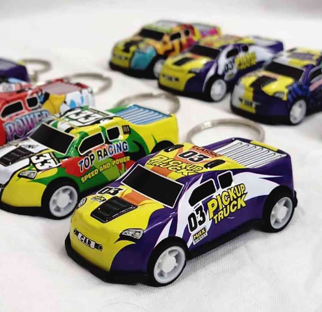 Pull Back Car Keychain 