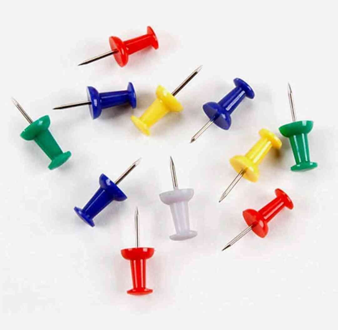 Multi-Colored Push Pin 