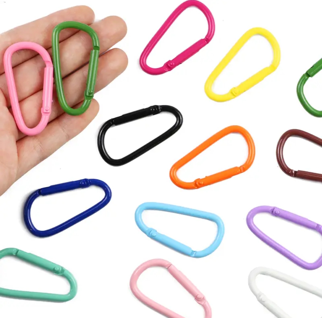 Carabiner Clip Snap Hook D-Shaped Keyring 
