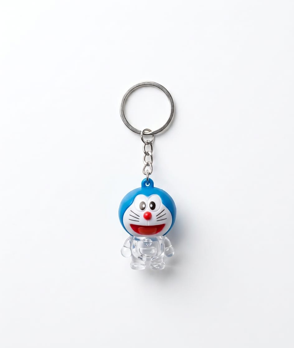 Doraemon LED Glow Multicolour Light Keychain – 8 cm Toy Keychain