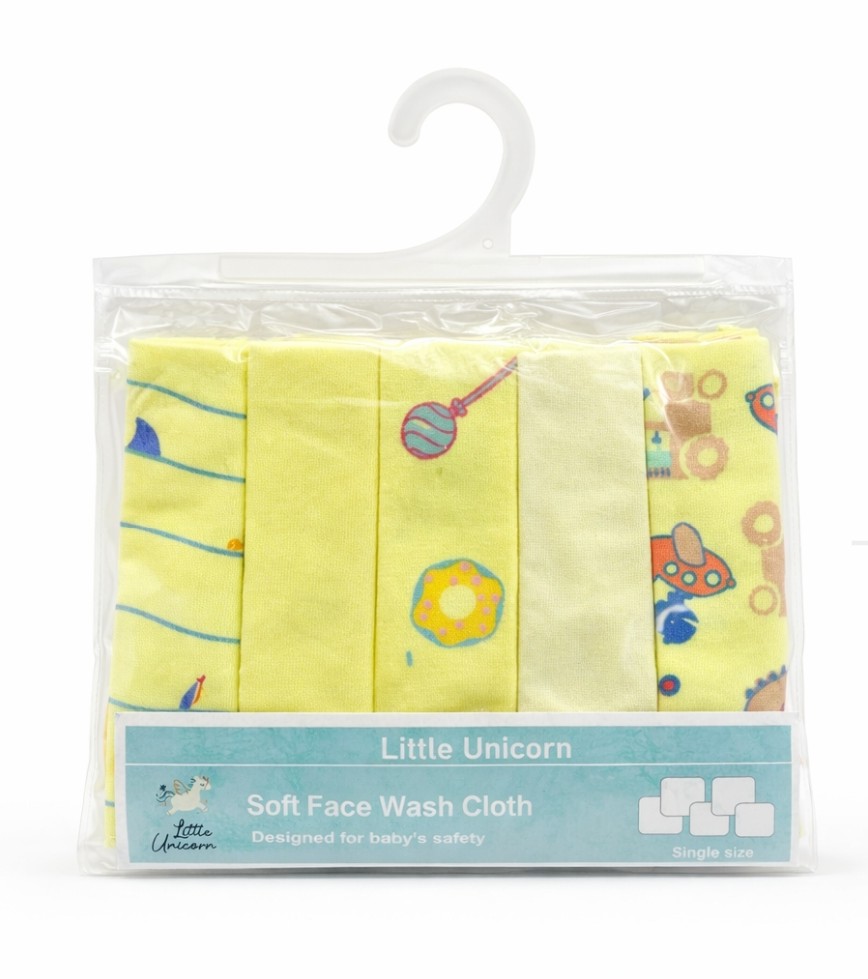Soft Face Wash Cloth 5 Pcs