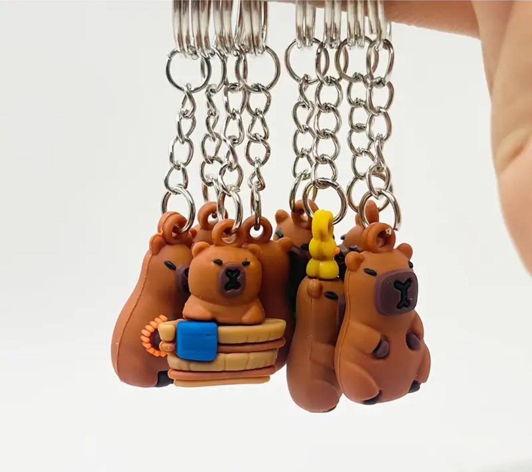 Mini Cute Capybara Keychain